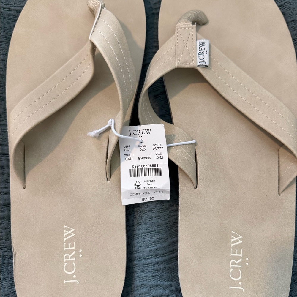 J. Crew Men's Cream Sandals